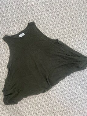 Lou & Grey Olive Tank with Swing Hem